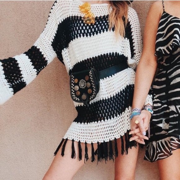 Show Me Your MuMu Sweaters - Show Me Your Mumu Paula fringe pullover Large